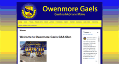 Desktop Screenshot of owenmoregaels.ie