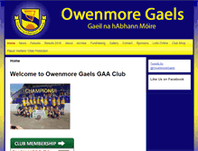 Tablet Screenshot of owenmoregaels.ie